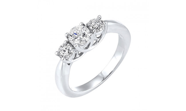 Gems One 14Kt White Gold Diamond (1/2Ctw) Ring - RG10782-4WF
