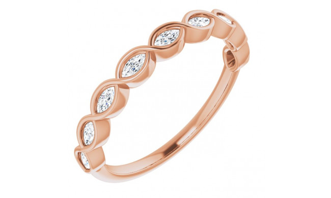 14K Rose 1/4 CTW Diamond Anniversary Band - 1235946000P