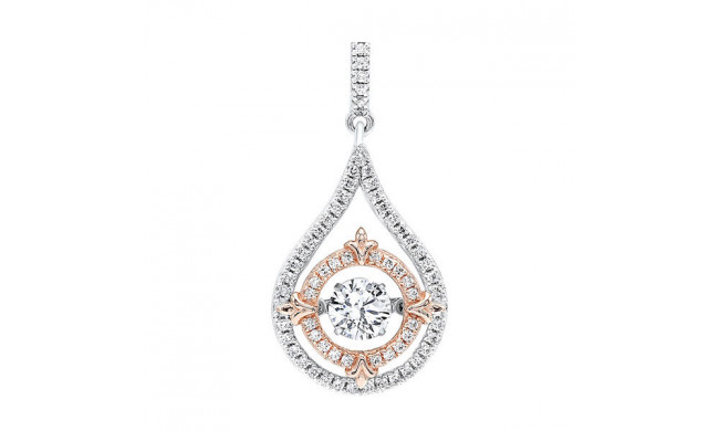 Gems One Silver Cubic Zirconia (1/20 Ctw) Pendant - PD10228-SS