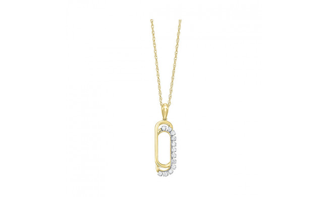 Gems One 10Kt Yellow Gold Diamond (1/10 Ctw) Pendant - PD34367-1YD