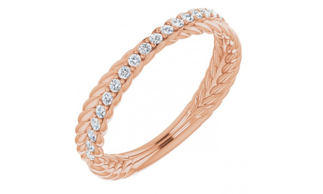 14K Rose 1/5 CTW Diamond Anniversary Band - 122982602P