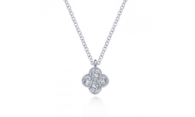Gabriel & Co. 14k White Gold Lusso Diamond Necklace - NK6082W45JJ