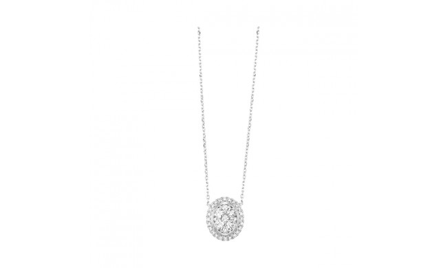 Gems One 14Kt White Gold Diamond (1/2Ctw) Pendant - PD36278-4WC