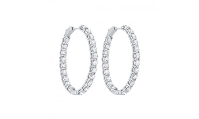 Gems One 14Kt White Gold Diamond (10Ctw) Earring - ER10130-4WF