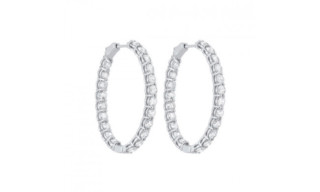 Gems One 14Kt White Gold Diamond (10Ctw) Earring - ER10130-4WF