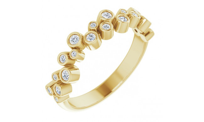 14K Yellow 1/5 CTW Diamond Anniversary Band - 123804601P