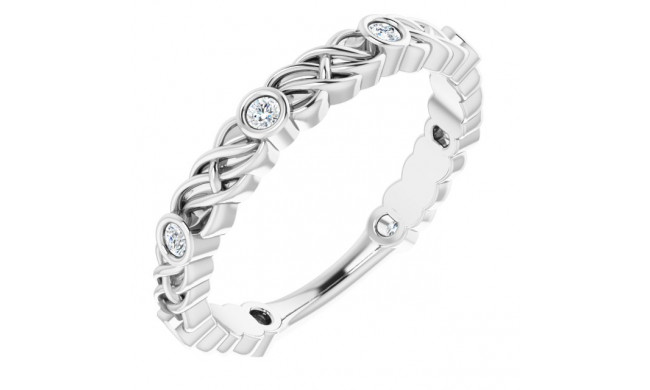 14K White 1/6 CTW Diamond Anniversary Band - 123262600P