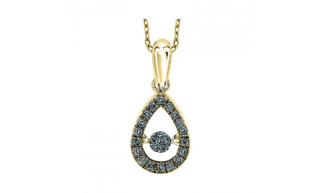 Gems One 14KT Yellow Gold & Diamond Rhythm Of Love Neckwear Pendant  - 1/5 ctw - ROL1023-4YCBL