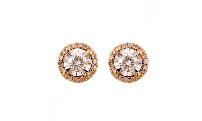 Gems One 14Kt Yellow Gold Diamond (1/3Ctw) Earring - ER30360-4YD