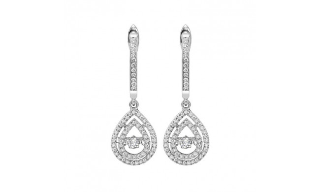 Gems One 14KT White Gold & Diamond Rhythm Of Love Fashion Earrings  - 1/2 ctw - ROL2017-4WC
