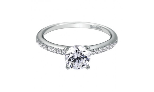 Gabriel & Co. 14k White Gold Contemporary Straight Engagement Ring - ER7973W44JJ