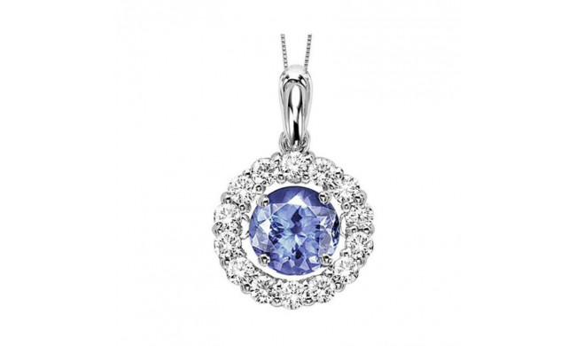 Gems One 14KT White Gold & Diamond Rhythm Of Love Neckwear Pendant   - 1/4 ctw - ROL1039-4WCS
