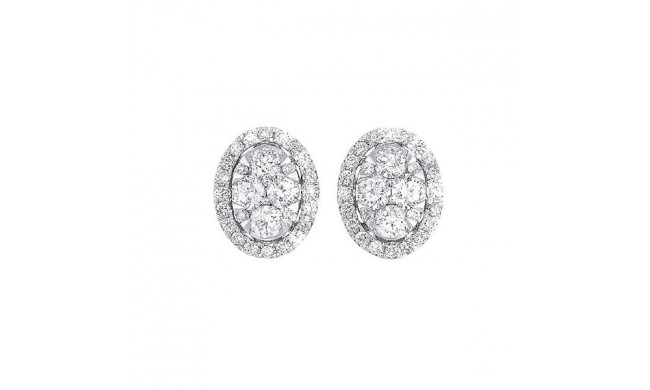 Gems One 14Kt White Gold Diamond (1/2Ctw) Earring - ER10251-4WC