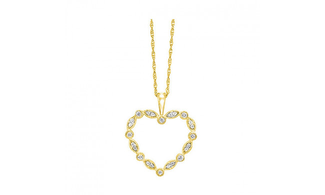 Gems One 14Kt Yellow Gold Diamond (1/8Ctw) Pendant - PD33046-4YD