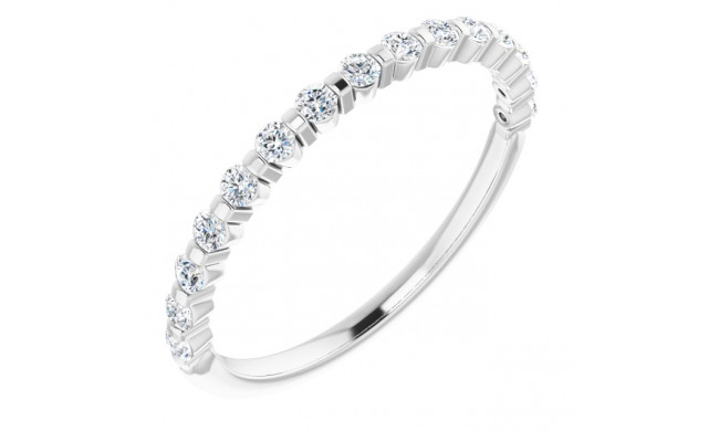 14K White 1/4 CTW Diamond Anniversary Band - 1236756013P