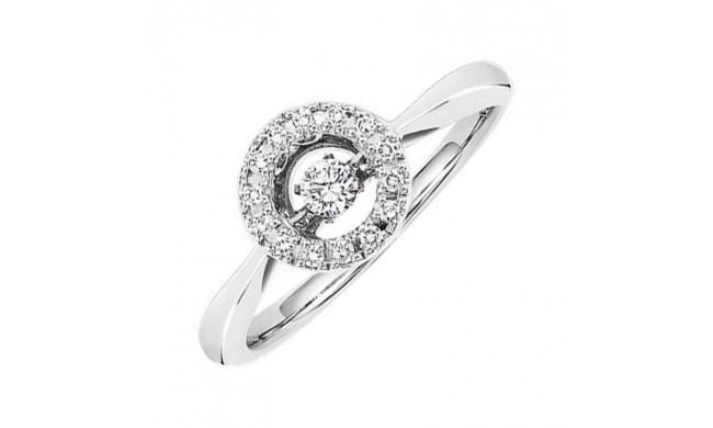 Gems One Silver (SLV 995) Diamond Rhythm Of Love Fashion Ring   - 1/5 ctw - ROL1181-SSD