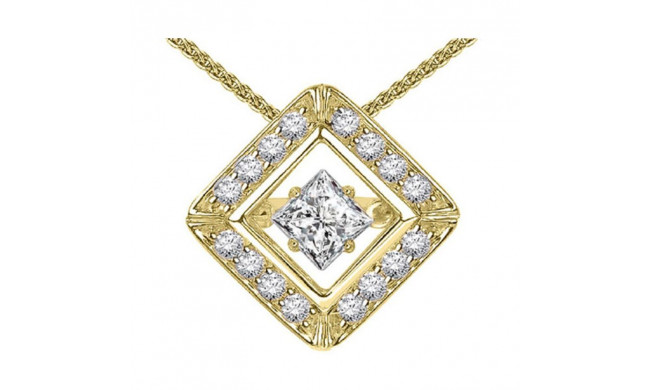 Gems One 14KT Yellow Gold & Diamond Rhythm Of Love Neckwear Pendant  - 1/2 ctw - ROL1072-4YC