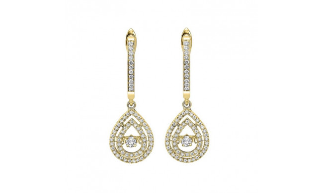 Gems One 14KT Yellow Gold & Diamond Rhythm Of Love Fashion Earrings  - 1/2 ctw - ROL2017-4YC