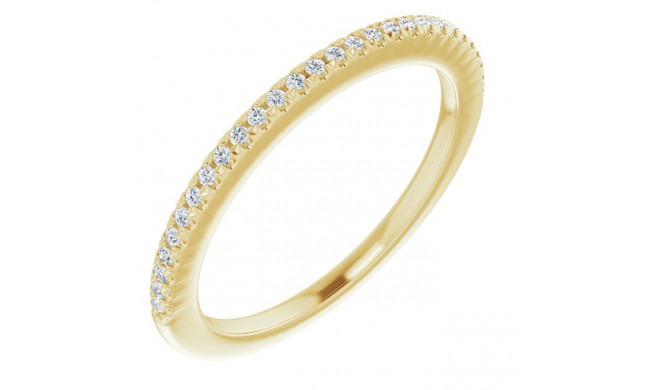 14K Yellow 1/8 CTW Diamond French-Set Anniversary Band - 123123601P