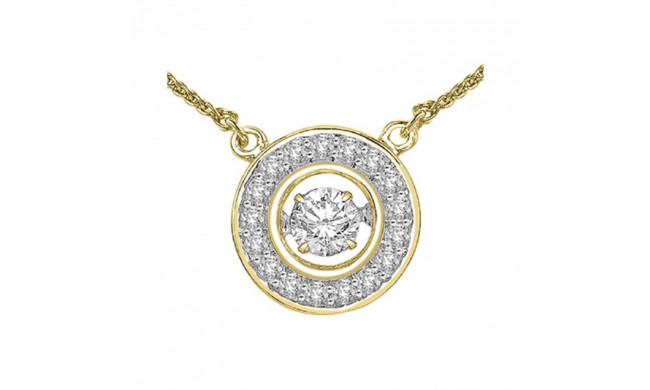Gems One 14KT Yellow Gold & Diamond Rhythm Of Love Neckwear Pendant  - 1 ctw - ROL1070-4YC
