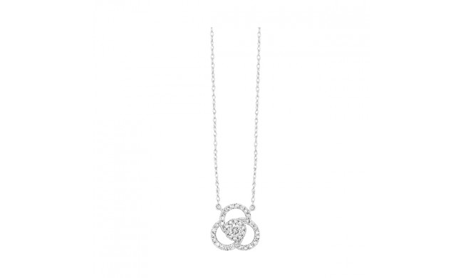Gems One 14Kt White Gold Diamond (1/4Ctw) Pendant - PD36314-4WDSC