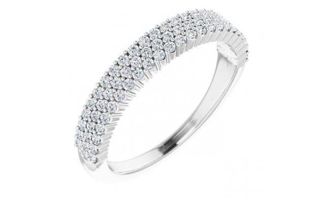 14K White 1/3 CTW Diamond Anniversary Band - 123622600P