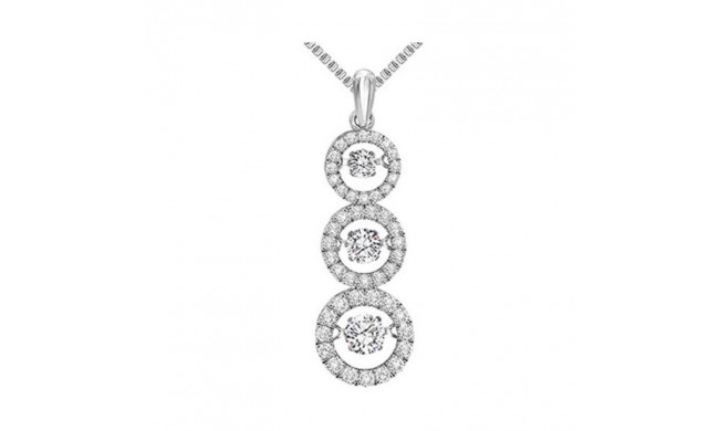 Gems One 14KT White Gold & Diamond Rhythm Of Love Neckwear Pendant  - 1/2 ctw - ROL1061-4WC