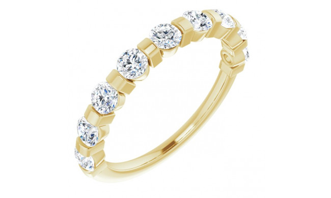 14K Yellow 9/10 CTW Diamond Anniversary Band - 1236756030P