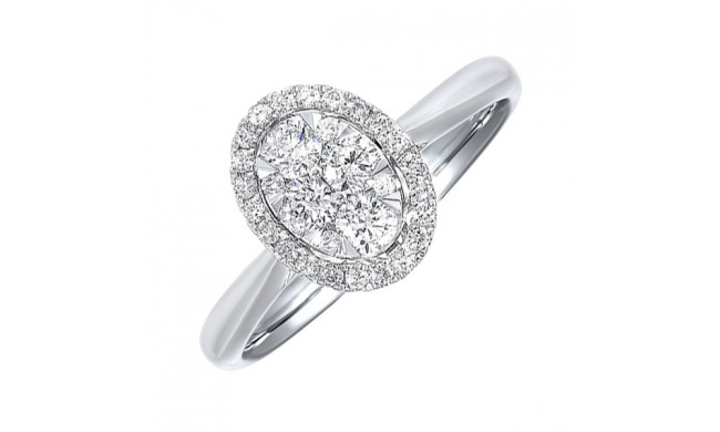 Gems One 14Kt White Gold Diamond (1/4Ctw) Ring - RG10560-4WC