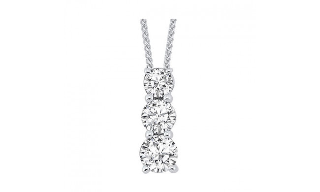 Gems One 14Kt White Gold Diamond (1Ctw) Pendant - PD10314-4WF