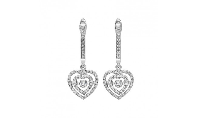 Gems One 14KT White Gold & Diamond Rhythm Of Love Fashion Earrings  - 1/2 ctw - ROL2018-4WC