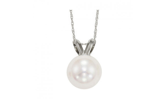 Gems One 14Kt White Gold Pearl (1/2 Ctw) Pendant - PP7.00AAA-4W