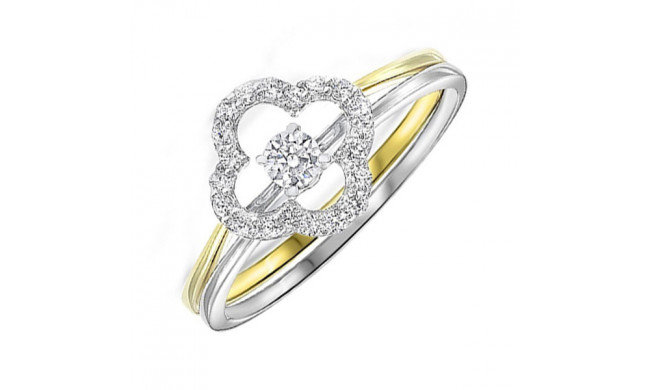 Gems One 10Kt White Yellow Gold Diamond (1/4Ctw) Ring - RG10232-1YWC