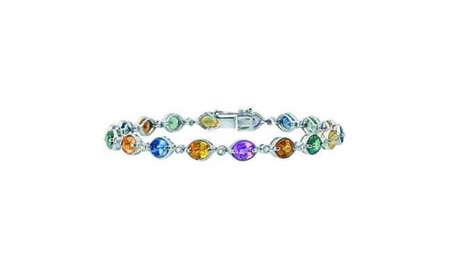 Stanton Color 14k Gold Multi-Sapphire Bracelet