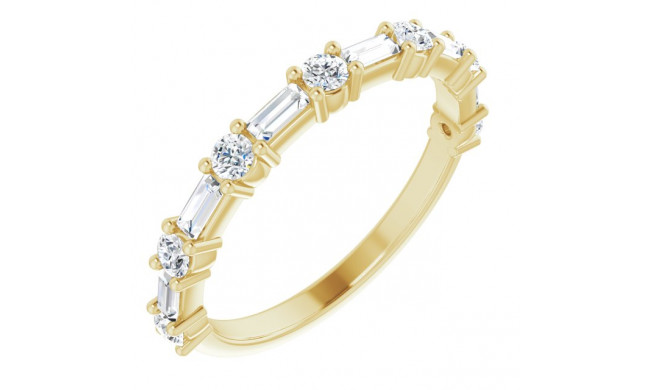 14K Yellow 5/8 CTW Diamond Anniversary Band - 123621609P