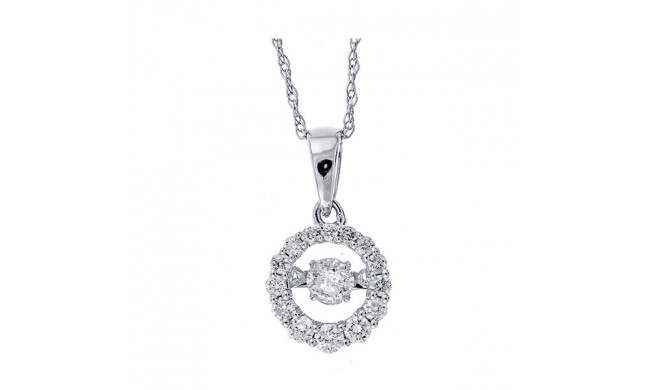 Gems One 14Kt White Gold Diamond (1/4Ctw) Pendant - PD33449-4WD