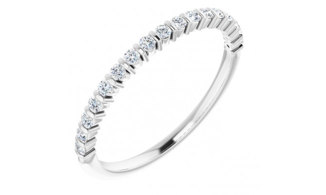 14K White 1/4 CTW Diamond Anniversary Band - 1236006013P