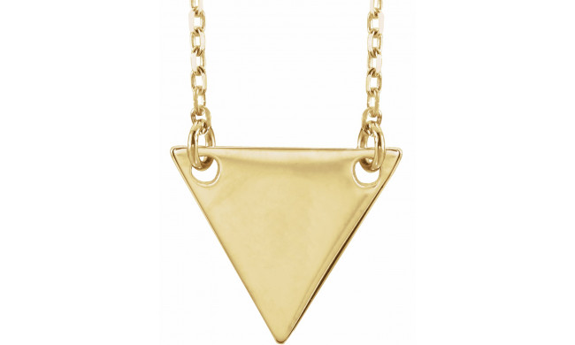 14K Yellow Geometric 18 Necklace - 86560106P