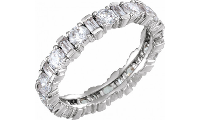 14K White 2 1/6 CTW Diamond Eternity Band - 653072601P