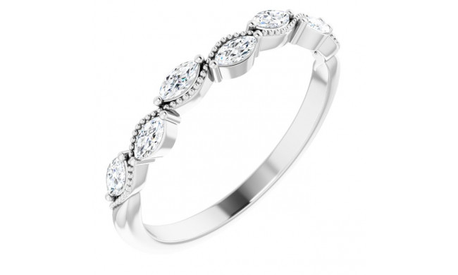 14K White 1/3 CTW Diamond Anniversary Band - 123865600P