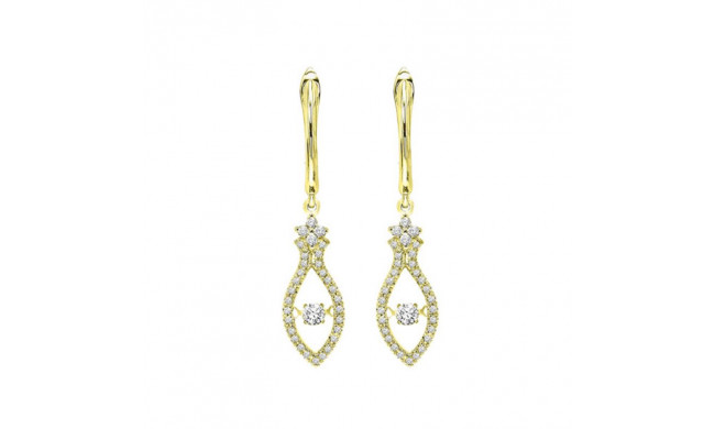 Gems One 14KT Yellow Gold & Diamond Rhythm Of Love Fashion Earrings  - 3/8 ctw - ROL2002-4YC