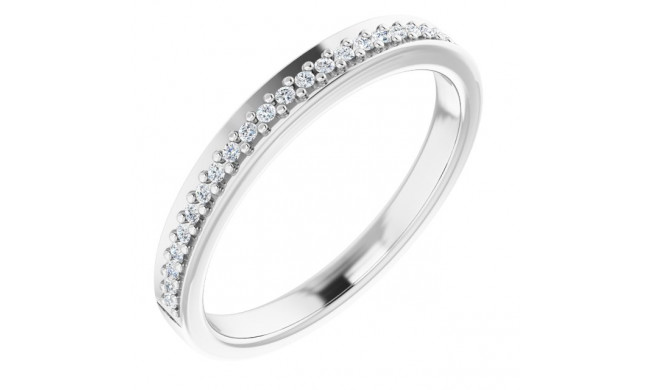 14K White 1/8 CTW Diamond Anniversary Band - 1227306000P