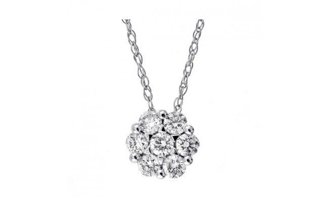 Gems One 14Kt White Gold Diamond (1/4Ctw) Pendant - PD32725-4WH