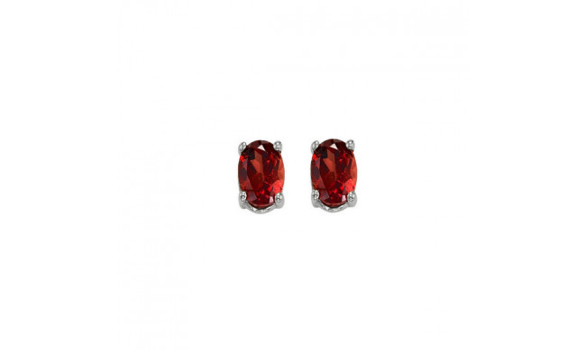 Gems One 14Kt White Gold Garnet (1/2 Ctw) Earring - EGO53-4W