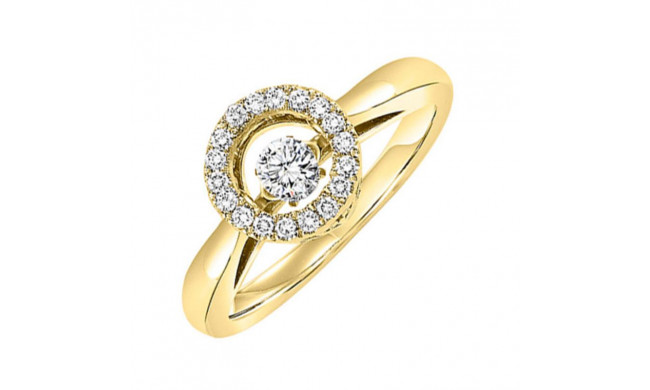 Gems One 10KT Yellow Gold & Diamond Rhythm Of Love Fashion Ring  - 1/5 ctw - ROL1181-1YC