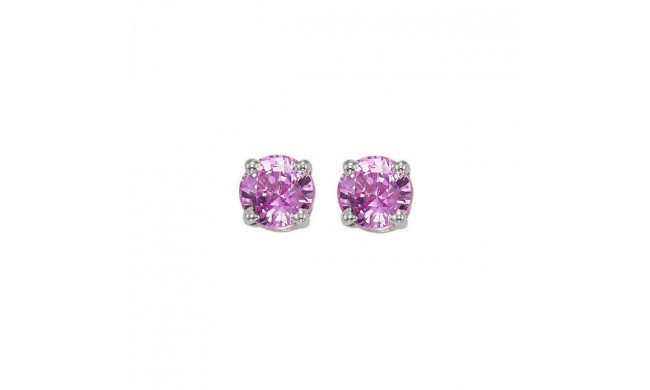 Gems One 14Kt White Gold Pink Sapphire (1 Ctw) Earring - EPR50-4W