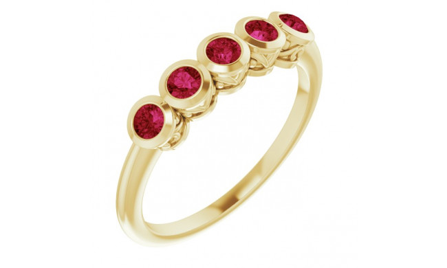 14K Yellow Ruby Ring - 71997640P