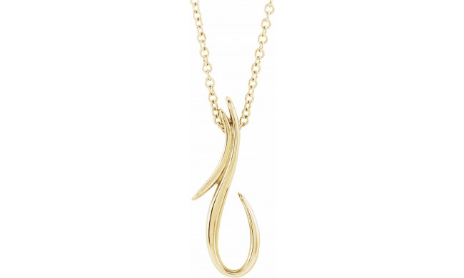 14K Yellow Freeform 16-18 Necklace - 86734601P