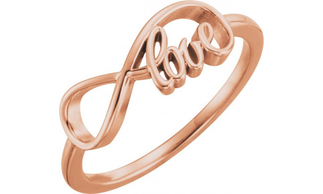 14K Rose Love Infinity-Inspired Ring - 51380103P