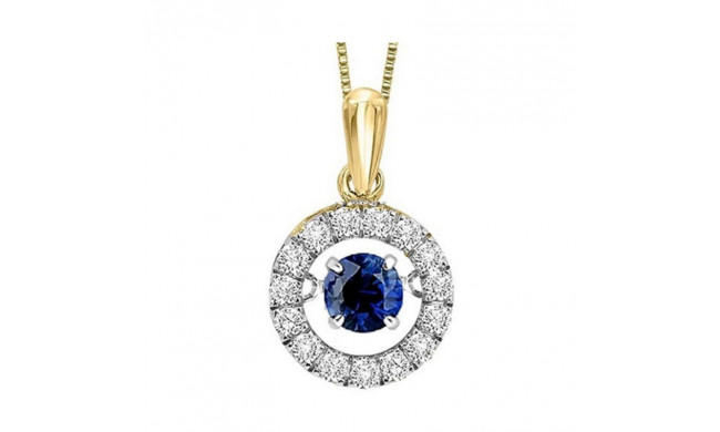 Gems One 14KT Yellow Gold & Diamond Rhythm Of Love Neckwear Pendant  - 1/8 ctw - ROL1099-4YCS